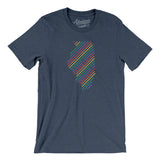 Illinois Pride State Men/Unisex T-Shirt-Allegiant Goods Co. Vintage Sports Apparel