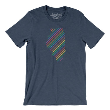 Illinois Pride State Men/Unisex T-Shirt-Allegiant Goods Co. Vintage Sports Apparel