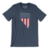 Nevada American Flag Men/Unisex T-Shirt-Allegiant Goods Co. Vintage Sports Apparel