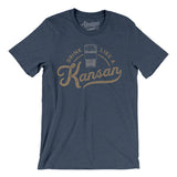 Drink Like a Kansan Men/Unisex T-Shirt-Allegiant Goods Co. Vintage Sports Apparel