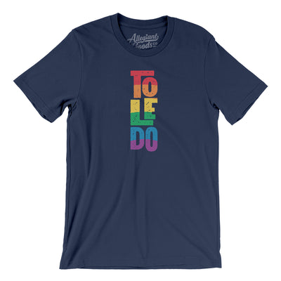 Toledo Ohio Pride Men/Unisex T-Shirt-Navy-Allegiant Goods Co. Vintage Sports Apparel