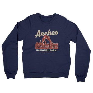 Arches National Park Midweight Crewneck Sweatshirt-Allegiant Goods Co. Vintage Sports Apparel