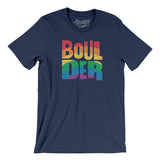 Boulder Colorado Pride Men/Unisex T-Shirt-Allegiant Goods Co. Vintage Sports Apparel