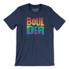 Boulder Colorado Pride Men/Unisex T-Shirt-Navy-Allegiant Goods Co. Vintage Sports Apparel