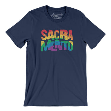 Sacramento California Pride Men/Unisex T-Shirt-Allegiant Goods Co. Vintage Sports Apparel