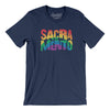 Sacramento California Pride Men/Unisex T-Shirt-Navy-Allegiant Goods Co. Vintage Sports Apparel