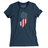 New Jersey American Flag Women's T-Shirt-Allegiant Goods Co. Vintage Sports Apparel