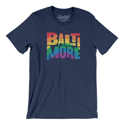 Baltimore Maryland Pride Men/Unisex T-Shirt-Navy-Allegiant Goods Co. Vintage Sports Apparel