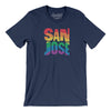 San Jose California Pride Men/Unisex T-Shirt-Navy-Allegiant Goods Co. Vintage Sports Apparel