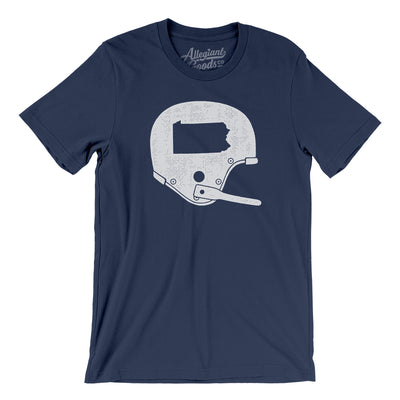 Pennyslvania Vintage Football Helmet Men/Unisex T-Shirt-Navy-Allegiant Goods Co. Vintage Sports Apparel