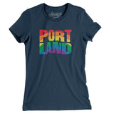 Portland Oregon Pride Women's T-Shirt-Allegiant Goods Co. Vintage Sports Apparel