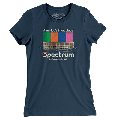 Philadelphia Spectrum Women's T-Shirt-Navy-Allegiant Goods Co. Vintage Sports Apparel