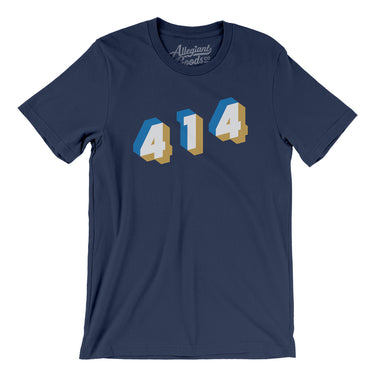 Milwaukee 414 Area Code Men/Unisex T-Shirt-Allegiant Goods Co. Vintage Sports Apparel