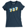 St. Petersburg 727 Area Code Women's T-Shirt-Navy-Allegiant Goods Co. Vintage Sports Apparel