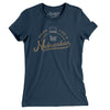 Drink Like a Nebraskan Women's T-Shirt-Navy-Allegiant Goods Co. Vintage Sports Apparel
