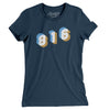 Kansas City 816 Area Code Women's T-Shirt-Navy-Allegiant Goods Co. Vintage Sports Apparel