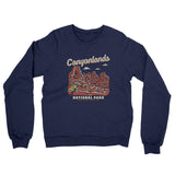 Canyonlands National Park Midweight Crewneck Sweatshirt-Allegiant Goods Co. Vintage Sports Apparel