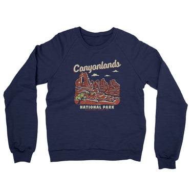 Canyonlands National Park Midweight Crewneck Sweatshirt-Allegiant Goods Co. Vintage Sports Apparel