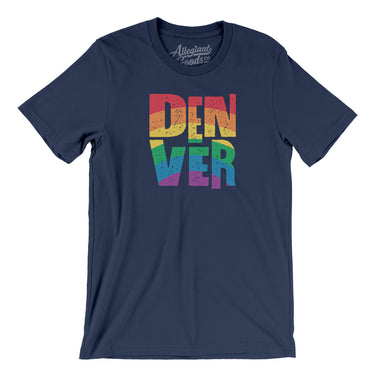 Denver Colorado Pride Men/Unisex T-Shirt-Allegiant Goods Co. Vintage Sports Apparel