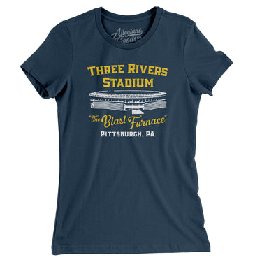 Pittsburgh Three Rivers Stadium Women's T-Shirt-Allegiant Goods Co. Vintage Sports Apparel