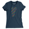 Vermont Pride State Women's T-Shirt-Navy-Allegiant Goods Co. Vintage Sports Apparel