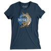 Minnesota Muskies Basketball Women's T-Shirt-Navy-Allegiant Goods Co. Vintage Sports Apparel