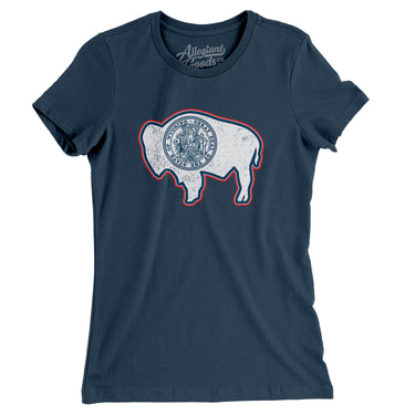 Wyoming State Flag Women's T-Shirt-Allegiant Goods Co. Vintage Sports Apparel