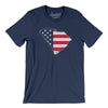 South Carolina American Flag Men/Unisex T-Shirt-Navy-Allegiant Goods Co. Vintage Sports Apparel