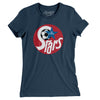 St. Louis Stars Soccer Women's T-Shirt-Navy-Allegiant Goods Co. Vintage Sports Apparel