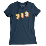 Houston 713 Area Code Women's T-Shirt-Allegiant Goods Co. Vintage Sports Apparel