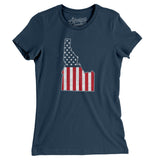 Idaho American Flag Women's T-Shirt-Allegiant Goods Co. Vintage Sports Apparel