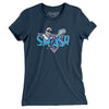Syracuse Smash Lacrosse Women's T-Shirt-Navy-Allegiant Goods Co. Vintage Sports Apparel