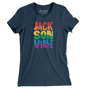 Jacksonville Florida Pride Women's T-Shirt-Allegiant Goods Co. Vintage Sports Apparel