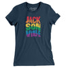 Jacksonville Florida Pride Women's T-Shirt-Navy-Allegiant Goods Co. Vintage Sports Apparel