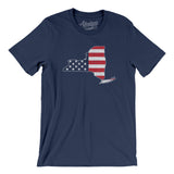 New York American Flag Men/Unisex T-Shirt-Allegiant Goods Co. Vintage Sports Apparel
