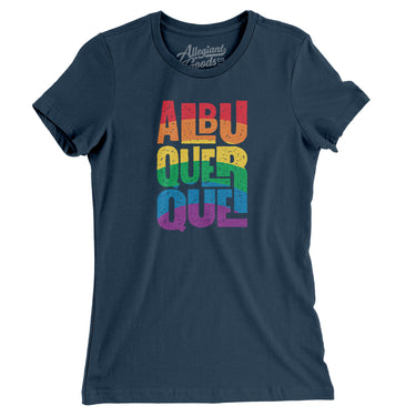 Albuquerque New Mexico Pride Women's T-Shirt-Allegiant Goods Co. Vintage Sports Apparel