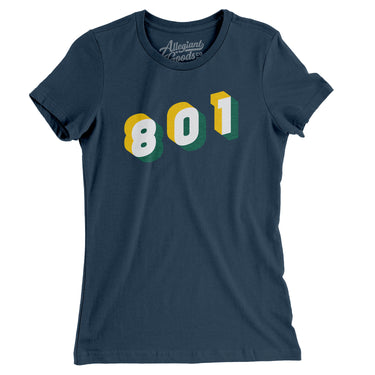 Salt Lake City 801 Area Code Women's T-Shirt-Allegiant Goods Co. Vintage Sports Apparel