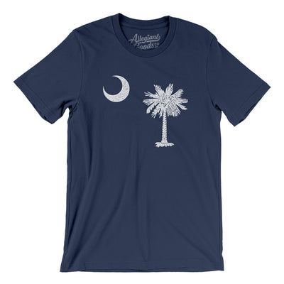 South Carolina State Flag Men/Unisex T-Shirt-Navy-Allegiant Goods Co. Vintage Sports Apparel
