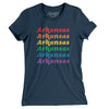 Arkansas Pride Women's T-Shirt-Navy-Allegiant Goods Co. Vintage Sports Apparel