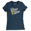 Brew Town Women's T-Shirt-Navy-Allegiant Goods Co. Vintage Sports Apparel