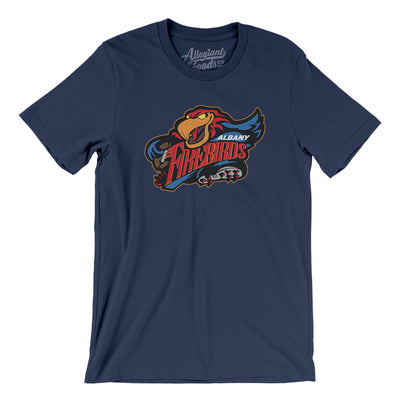 Albany Firebirds Arena Football Men/Unisex T-Shirt-Navy-Allegiant Goods Co. Vintage Sports Apparel