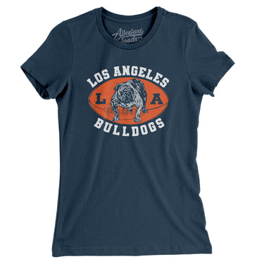 Los Angeles Bulldogs Football Women's T-Shirt-Allegiant Goods Co. Vintage Sports Apparel