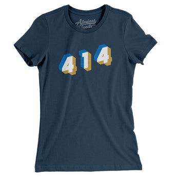 MIlwaukee 414 Area Code Women's T-Shirt-Allegiant Goods Co. Vintage Sports Apparel