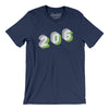 Seattle 206 Area Code Men/Unisex T-Shirt-Navy-Allegiant Goods Co. Vintage Sports Apparel