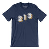 Los Angeles 213 Area Code Men/Unisex T-Shirt-Navy-Allegiant Goods Co. Vintage Sports Apparel