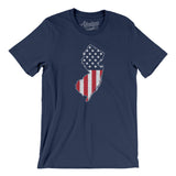 New Jersey American Flag Men/Unisex T-Shirt-Allegiant Goods Co. Vintage Sports Apparel