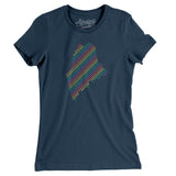 Maine Pride State Women's T-Shirt-Navy-Allegiant Goods Co. Vintage Sports Apparel