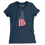 New Hampshire American Flag Women's T-Shirt-Allegiant Goods Co. Vintage Sports Apparel