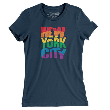 New York City Pride Women's T-Shirt-Allegiant Goods Co. Vintage Sports Apparel