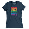 New York City Pride Women's T-Shirt-Navy-Allegiant Goods Co. Vintage Sports Apparel